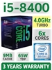  Bộ ví sử lý Intel Core i5-8400 (Box chính hãng)