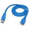 UNITEK Y-C415 USB 3.0 Type-A Male to Micro-B Connection Cable for Mobile HDD - Blue (1.5m)